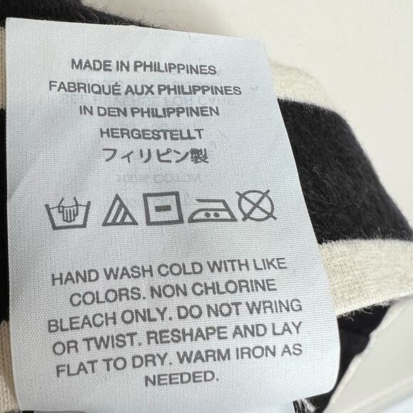 J. Crew Black and White Striped Midi Dress - Picture 9 of 11